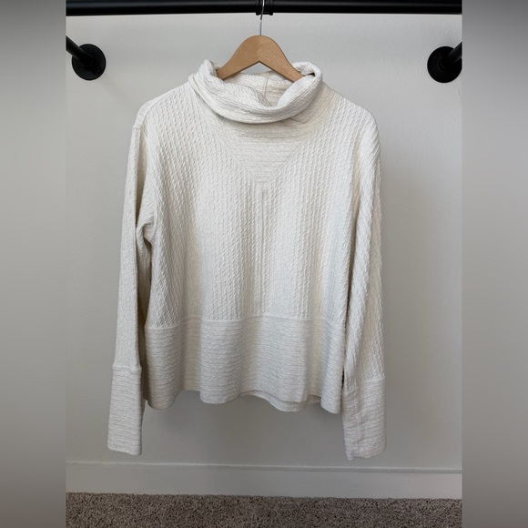 Lululemon Women's Retreat Yourself Ivory Cowl Neck Pullover - Picture 2 of 8